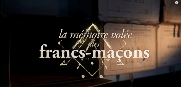 capture écran documentaire La Mémoire volée des francs-maçons.