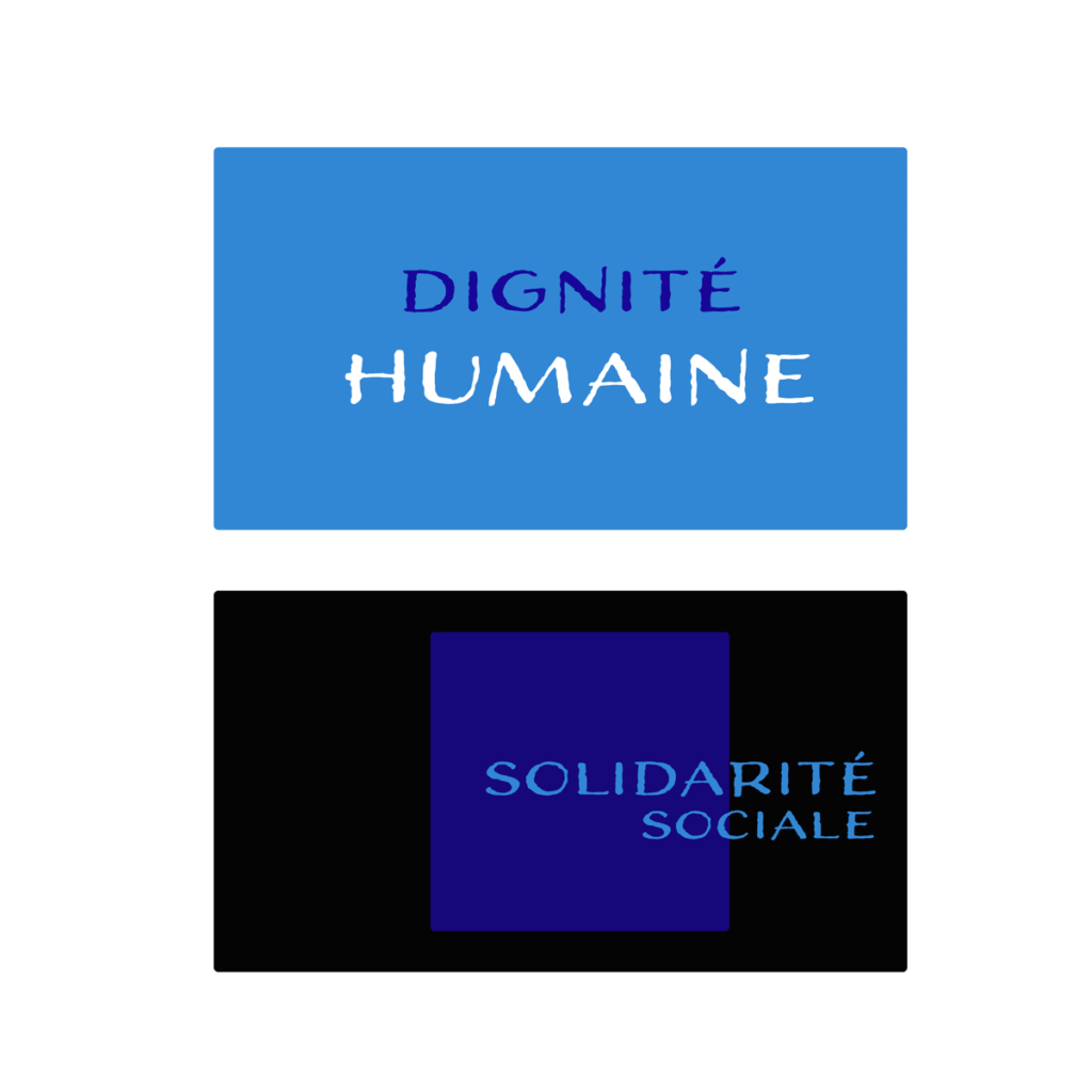 Valeurs du GODF : Solidarité sociale - Dignité humaine.