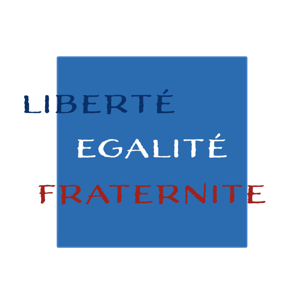 Valeurs du GODF : Liberté - Egalité - Fraternité.